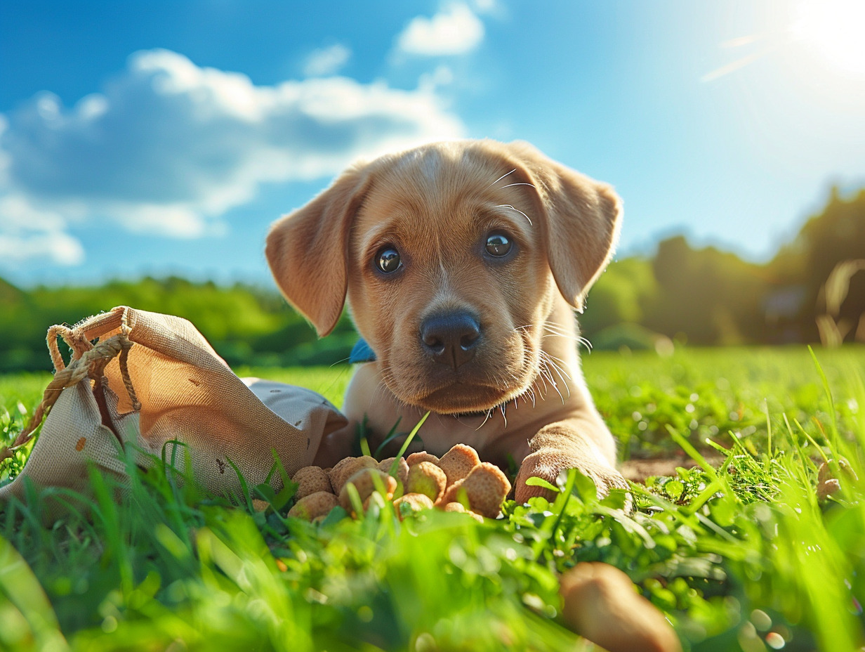 chiot croquettes