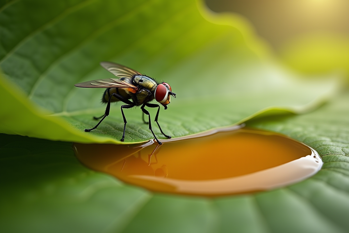 mouche nourriture